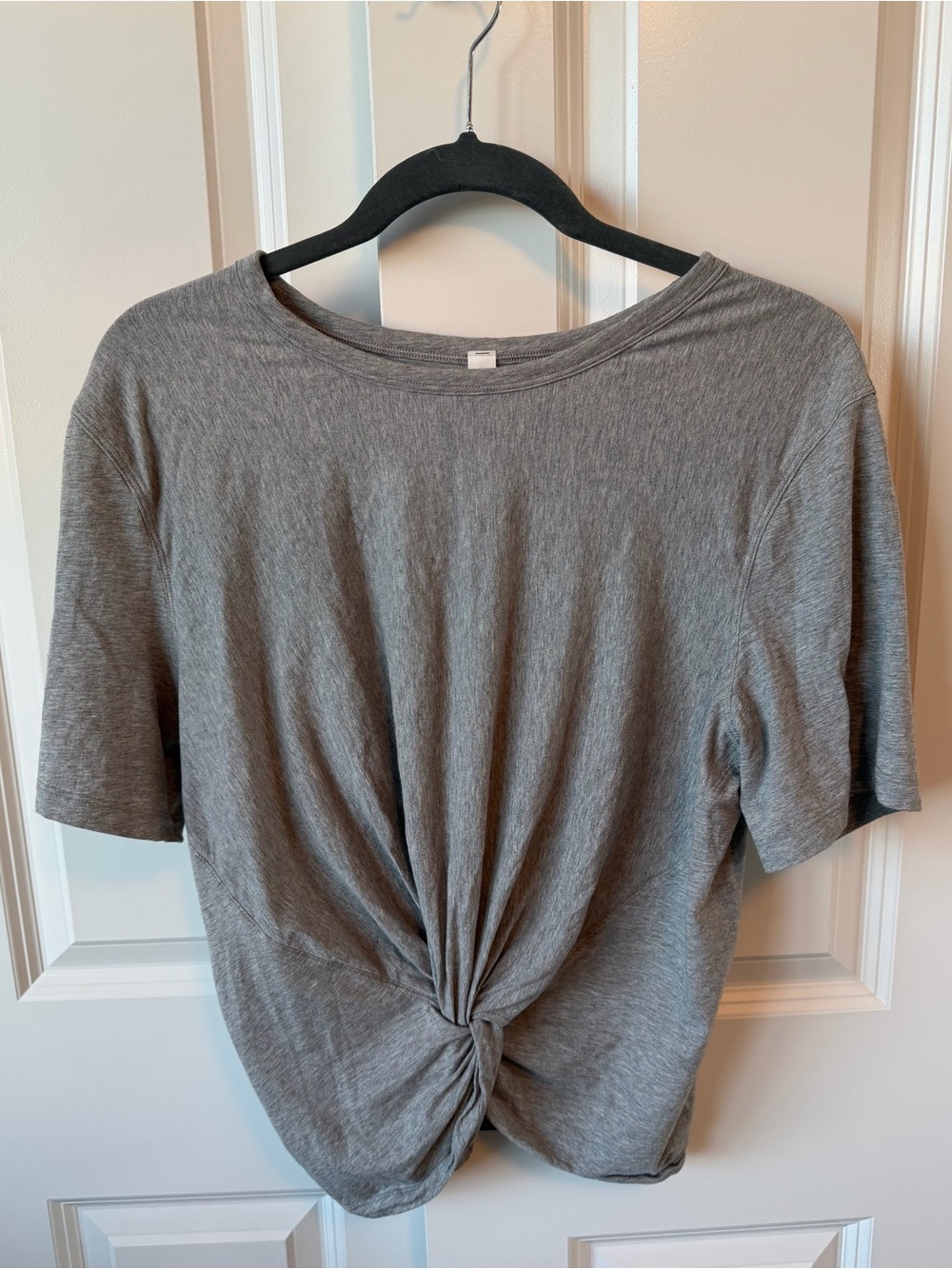 lululemon Knot Gonna Fly Tee Heathered Gray Size 8